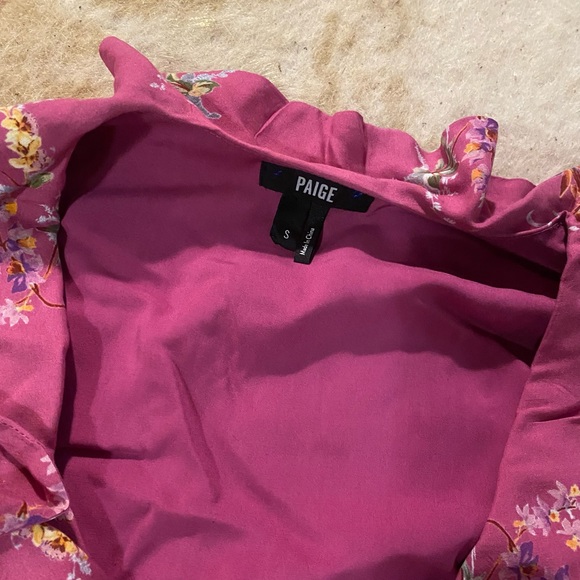 PAIGE – Cardamom Floral Ruffle Wrap Dress - Picture 4 of 4